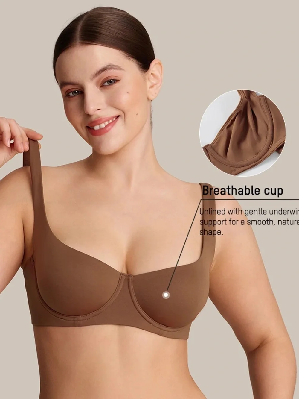 SheCurve Seamless Unlined Underwire Balconette Bra Red 36C. NWOT